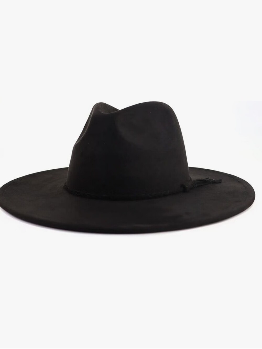 LIDHAY Wide Brim Western Suede Hat 